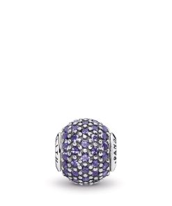 FAITH ESSENCE COLLECTION charm in silver with purple cubic zirconia