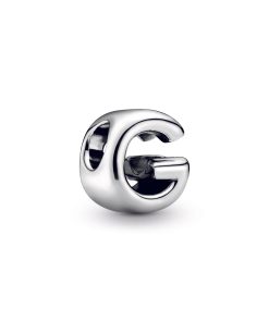 Letter G silver charm