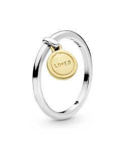 14k Gold Plated  and silver ring