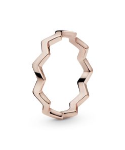 Zigzag 14k Rose Gold-plated ring