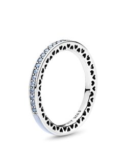 Silver ring with sky blue synthetic spinel and blue enamel