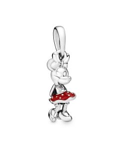 Minnie silver pendant with red enamel