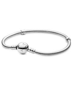 Mickey silver bracelet with clear cubic zirconia
