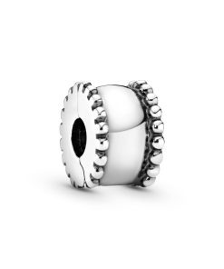 Abstract silver clip