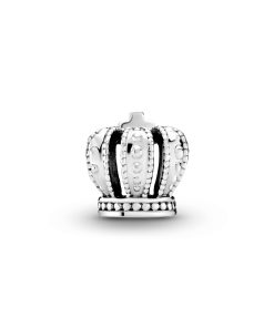 Crown silver charm