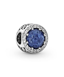 Sparkling Dark Blue Charm