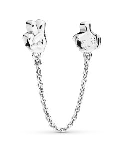 Mickey gloves silver safety chain