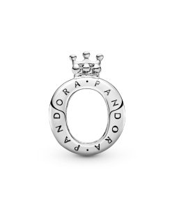 crown O silver charm