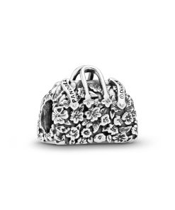 Mary Poppins flower bag silver charm