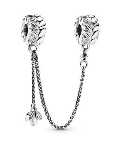 Seeds silver safety chain clip and silicone grip