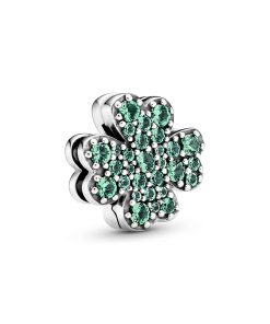 Pavé Four-Leaf Clover Clip Charm