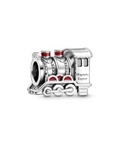 Harry Potter. Hogwarts Express sterling silver charm with red enamel