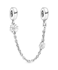 Daisy Flower Safety Chain Charm
