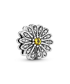 Sparkling Daisy Flower Clip Charm