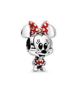 Minnie Mouse Dotted Dress & Bow Charm