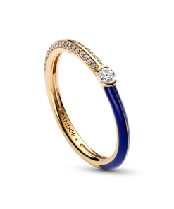 ME Pavé & Blue Dual Ring