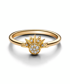 Celestial Sparkling Sun Ring