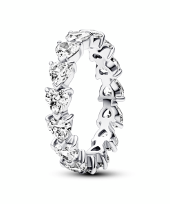 Row of Hearts Eternity Ring