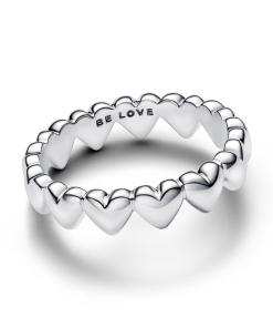 Row of Hearts Ring