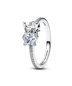 Organically Shaped Two-tone Double Ring