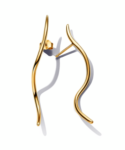 Organically Shaped Wire Stud Earrings