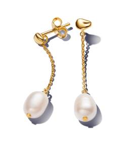 Treated Freshwater Cultured Pearl Drop Earrings