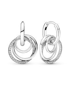 Family Always Encircled Hoop Earrings