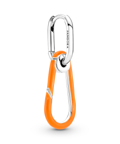 ME Bright Orange Hoop Link Earring