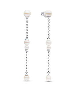 Treated Freshwater Cultured Pearl Drop Earrings