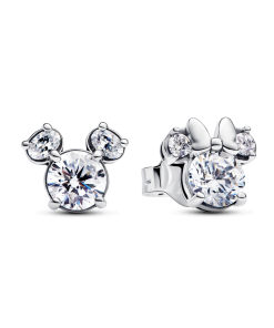 Mickey Mouse & Minnie Mouse Sparkling Stud Earrings