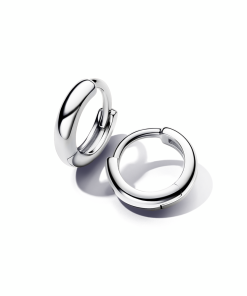 Round Huggie Hoop Earrings