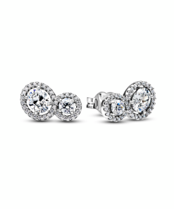 Embracing Halo Stud Earrings