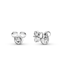 Mickey Mouse & Minnie Mouse Silhouette Stud Earrings