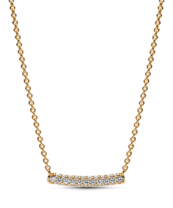 Timeless Pavé Single-row Bar Collier Necklace