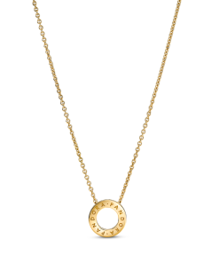 Logo Pavé Circle Collier Necklace