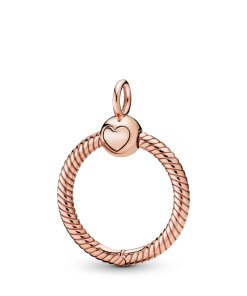 Small 14k Rose Gold-plated O Pendant