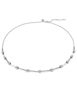 Sparkling Pavé Collier Bars Necklace