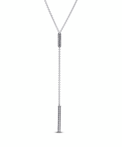 Timeless Pavé Prism Drop Necklace