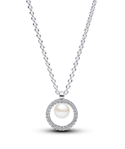 Pavé Circles Chain Necklace