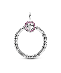 Moments Small Pink Pavé O Pendant