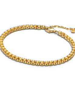 Sparkling Yellow Tennis Bracelet