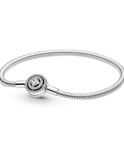 Moments Halo Snake Chain Bracelet