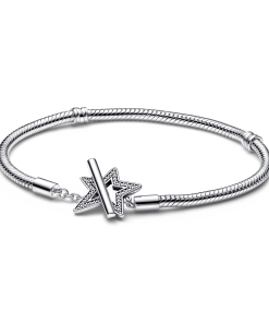Moments Asymmetric Star T-bar Snake Chain Bracelet