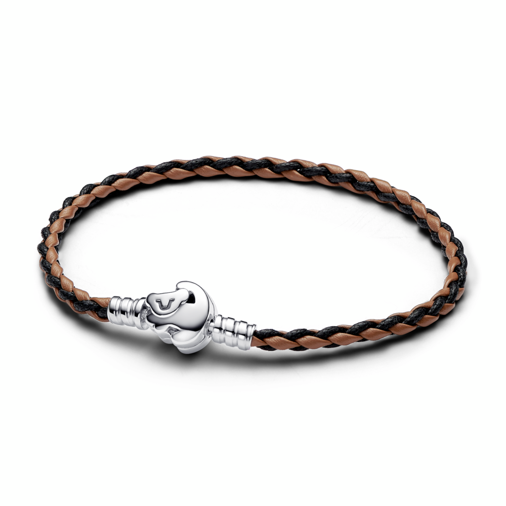 The Lion King Clasp Moments Braided Leather Bracelet