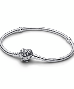 Heart Wings Clasp Snake Chain Bracelet