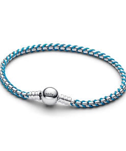 Blue Cord Snake Chain Bracelet
