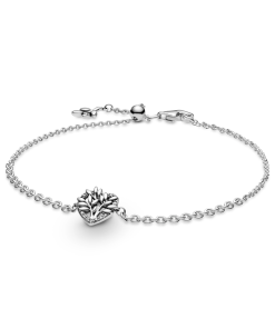 Heart Family Tree Chain Bracelet