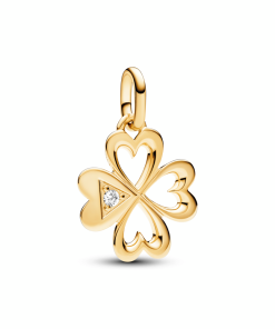 ME Heart Four-leaf Clover Medallion Charm
