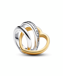 Two-tone Stepmum Entwined Hearts Charm