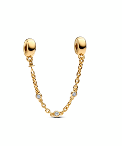 Triple Clear Stone Safety Chain